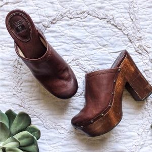 Frye Mara Platform Clogs